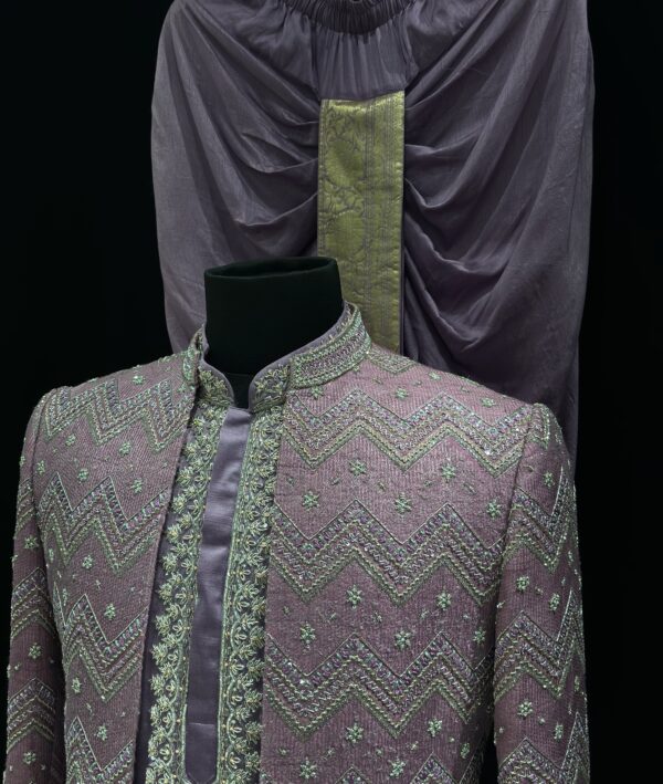 Vairam-Vastra Open style sherwani - Image 2