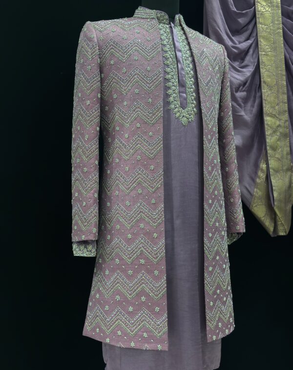 Vairam-Vastra Open style sherwani - Image 3