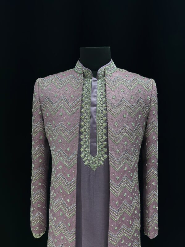 Vairam-Vastra Open style sherwani - Image 4